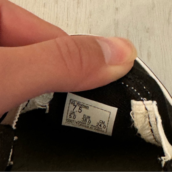 BLACK & WHITE SLIP ON VANS - Picture 4 of 4